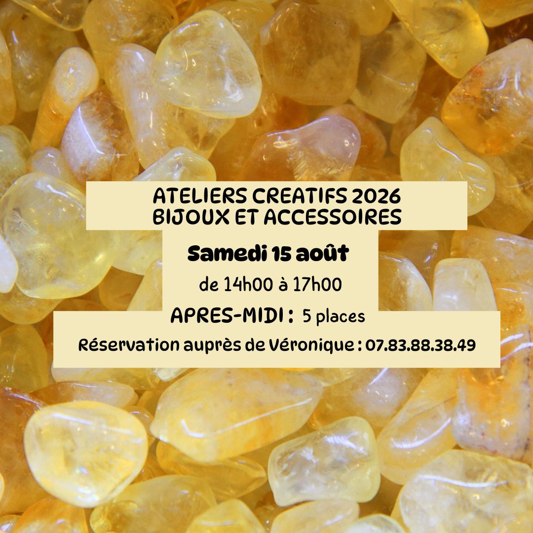 Atelier de création samedi 15 août 2026