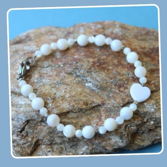 Bracelet Cœur en Nacre