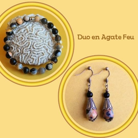 Duo en Agate feu
