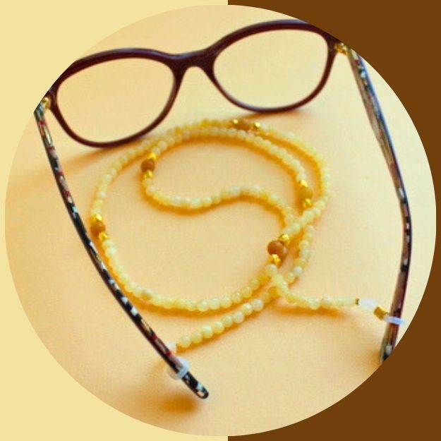 Bijou de Lunettes en Citrine et en Aventurine