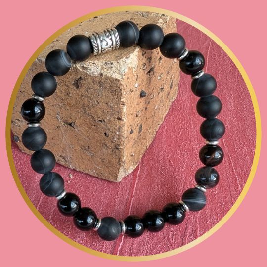 Bracelets en Agate noire