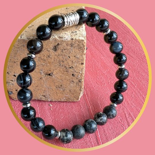 Bracelets en Agate noire