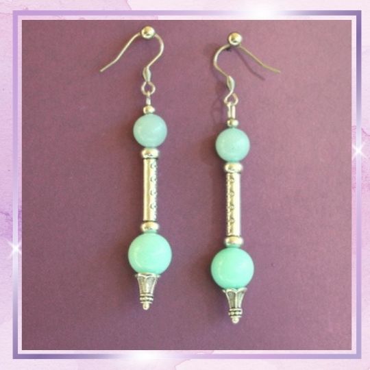 Boucles d'oreilles  en Amazonite