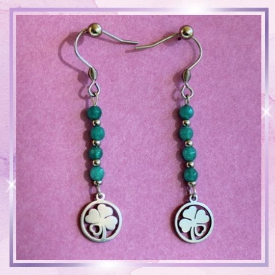 Boucles d'oreilles  en Amazonite