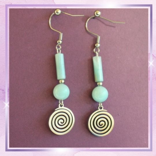 Boucles d'oreilles  en Amazonite